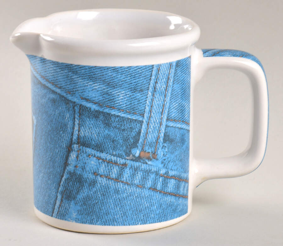 Denim Creamer by Tabletops Unlimited-1