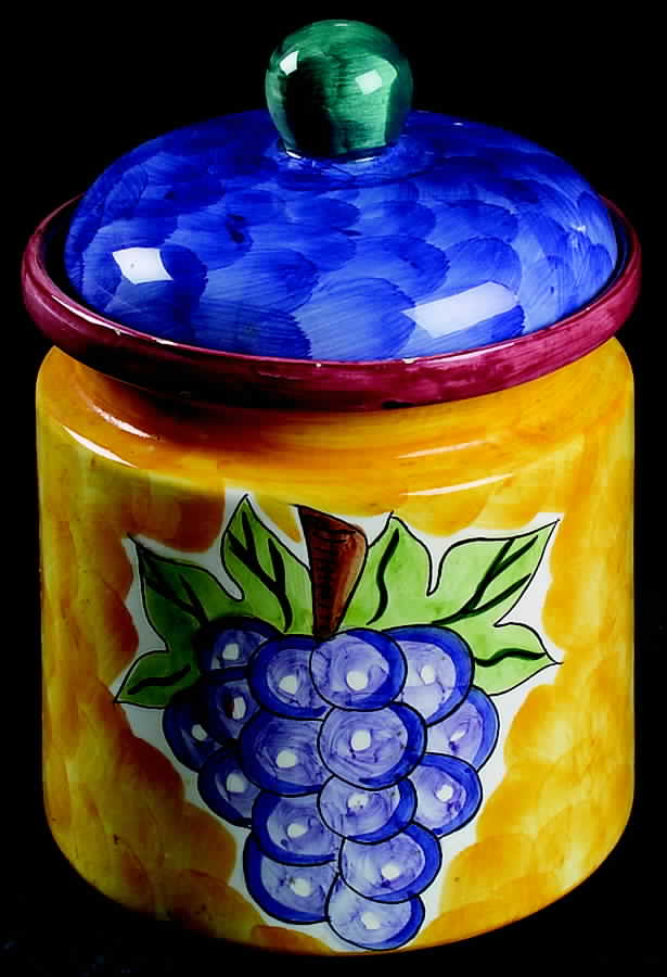Fruita De Roma Extra Large Canister & Lid by Tabletops Unlimited-1