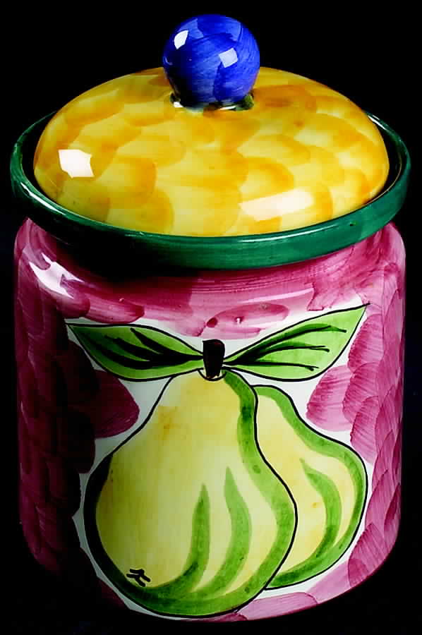 Fruita De Roma Large Canister & Lid by Tabletops Unlimited-1