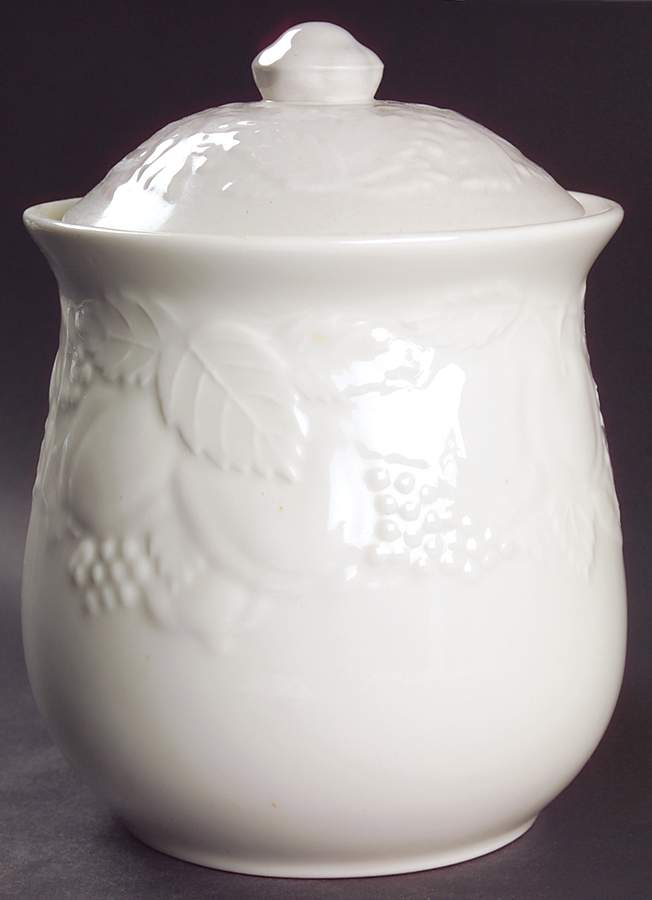 Fruit De Blanc Large Canister & Lid by Tabletops Unlimited-1