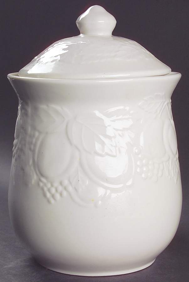 Fruit De Blanc Extra Large Canister & Lid by Tabletops Unlimited-1