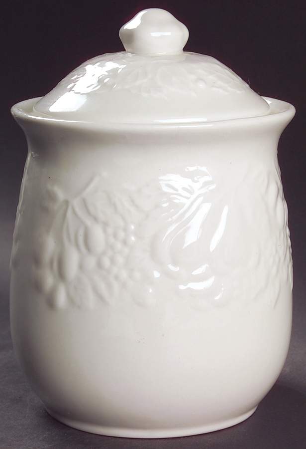 Fruit De Blanc Medium Canister & Lid by Tabletops Unlimited-1