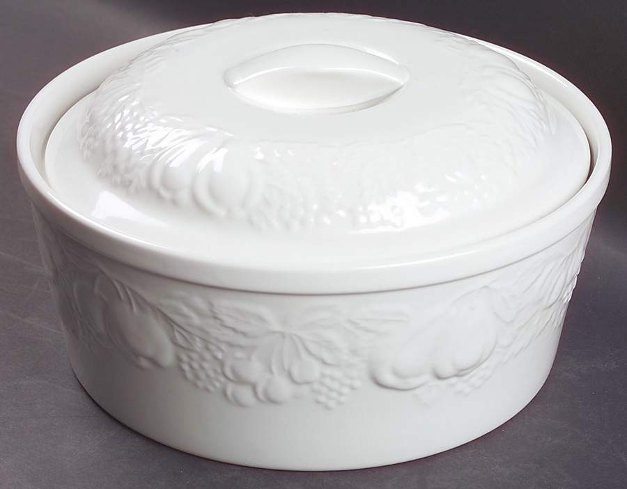 Fruit De Blanc 2 Qt Round Covered Casserole by Tabletops Unlimited-1