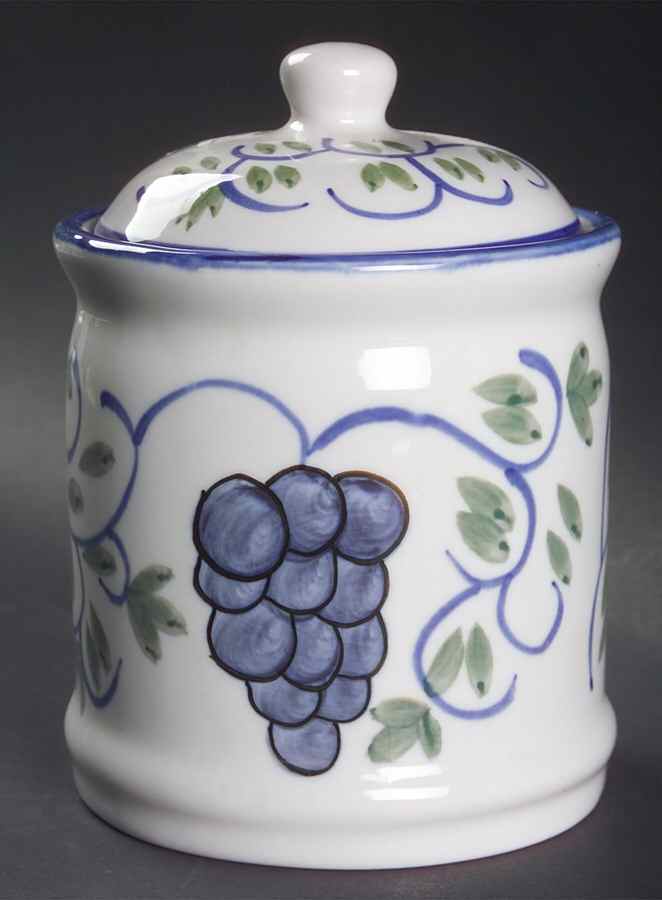 Frutteto Medium Canister & Lid by Tabletops Unlimited-1