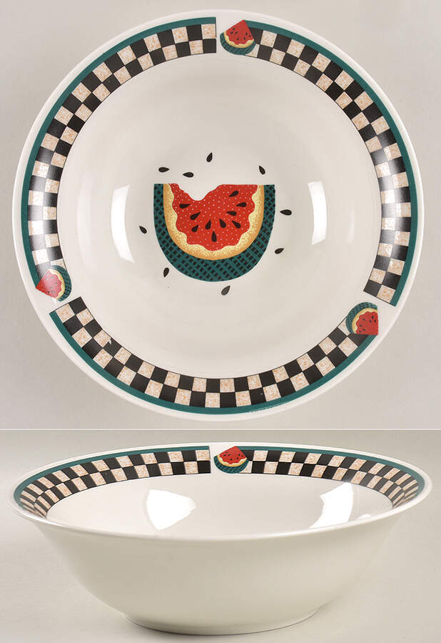 Fresh Watermelon 9" Round Vegetable Bowl by Tabletops Unlimited-1