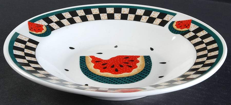 Fresh Watermelon Rim Soup Bowl by Tabletops Unlimited-1