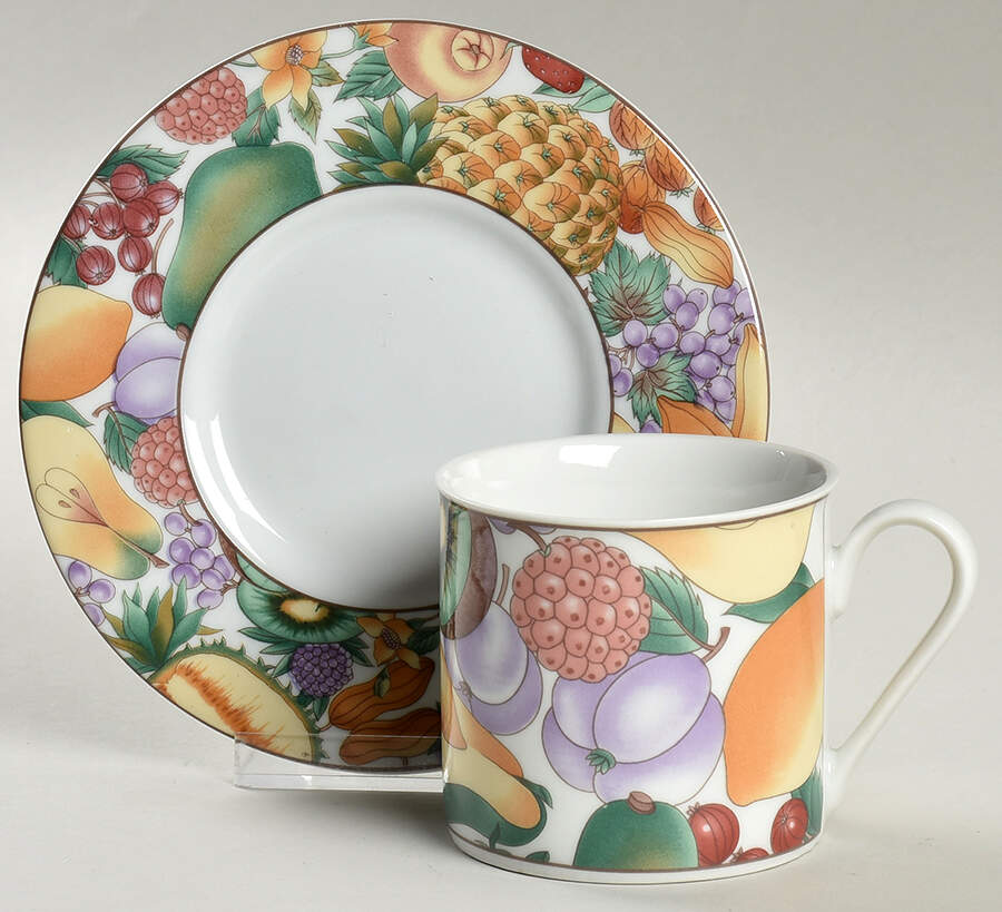 Garden Grove Flat Cup & Saucer Set by Tabletops Unlimited-1