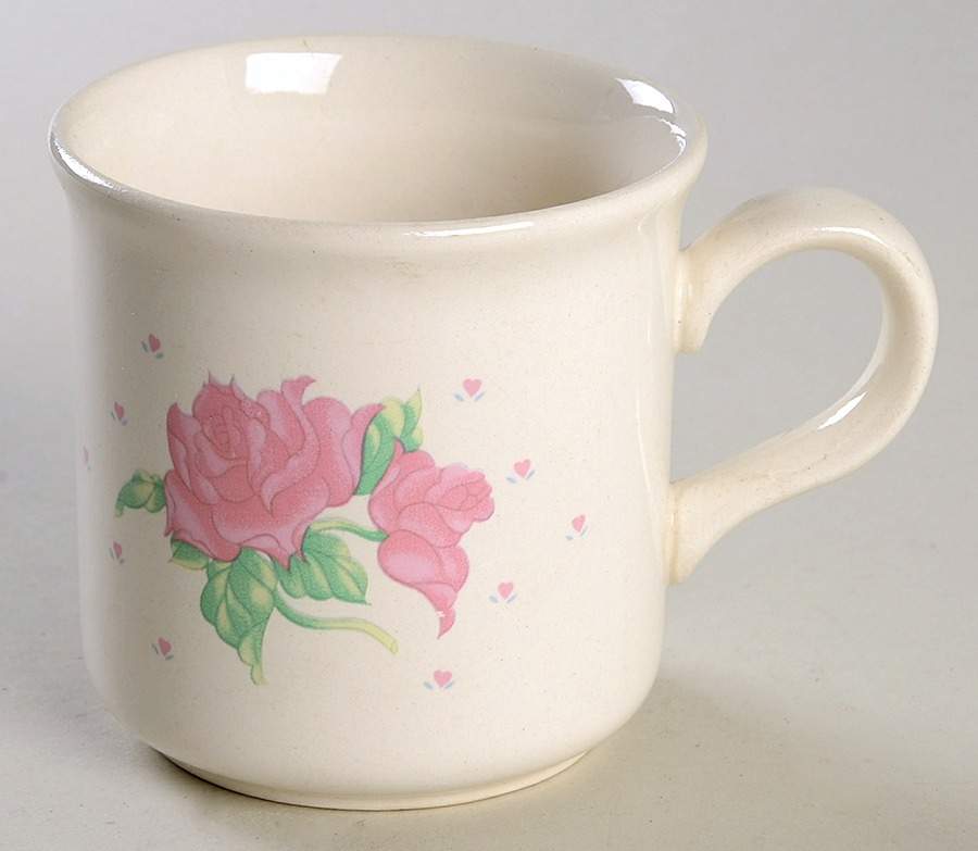 Pink Rose Mug by Tabletops Unlimited-1