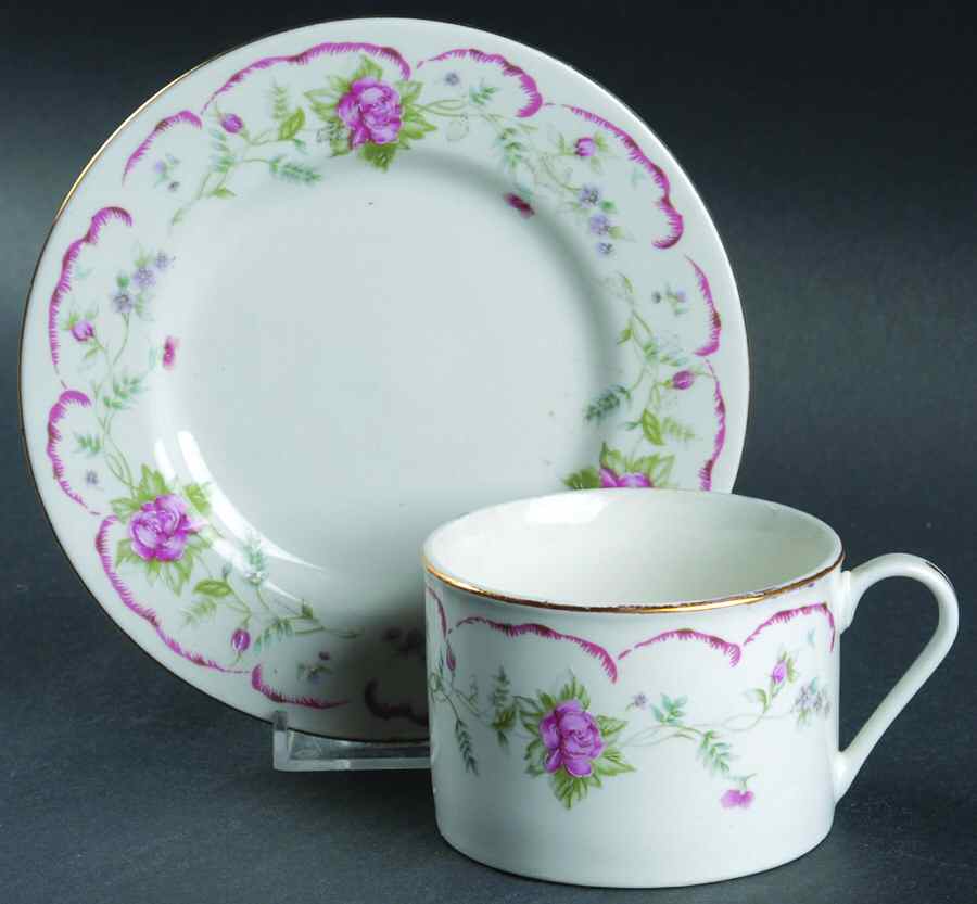 Romance Flat Cup & Saucer Set by Tabletops Unlimited-1