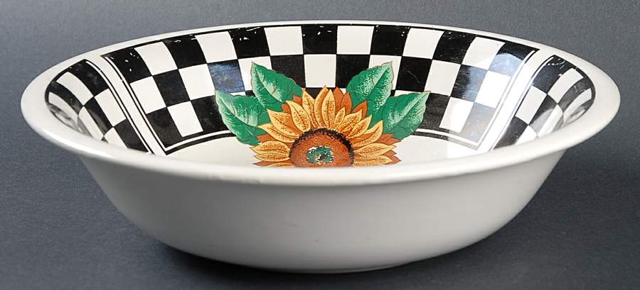 Sunny (Light Or Dark Yellow Flowers) Coupe Soup Bowl by Tabletops Unlimited-1