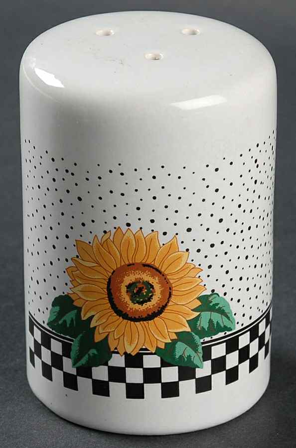 Sunny (Light Or Dark Yellow Flowers) Pepper Shaker by Tabletops Unlimited-1