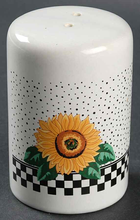 Sunny (Light Or Dark Yellow Flowers) Salt Shaker by Tabletops Unlimited-1