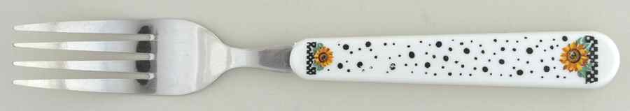 Sunny (Light Or Dark Yellow Flowers) Dinner Fork (7 3/8" or Smaller) by Tabletops Unlimited-1