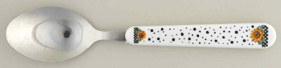 Sunny (Light Or Dark Yellow Flowers) Place/Oval Soup Spoon by Tabletops Unlimited-1