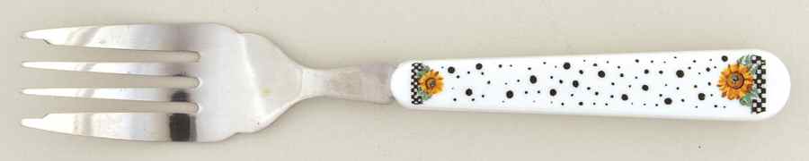 Sunny (Light Or Dark Yellow Flowers) Individual Salad Fork by Tabletops Unlimited-1