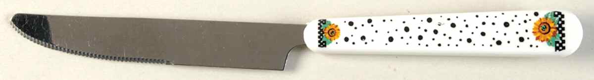 Sunny (Light Or Dark Yellow Flowers) Small Dinner Knife by Tabletops Unlimited-1
