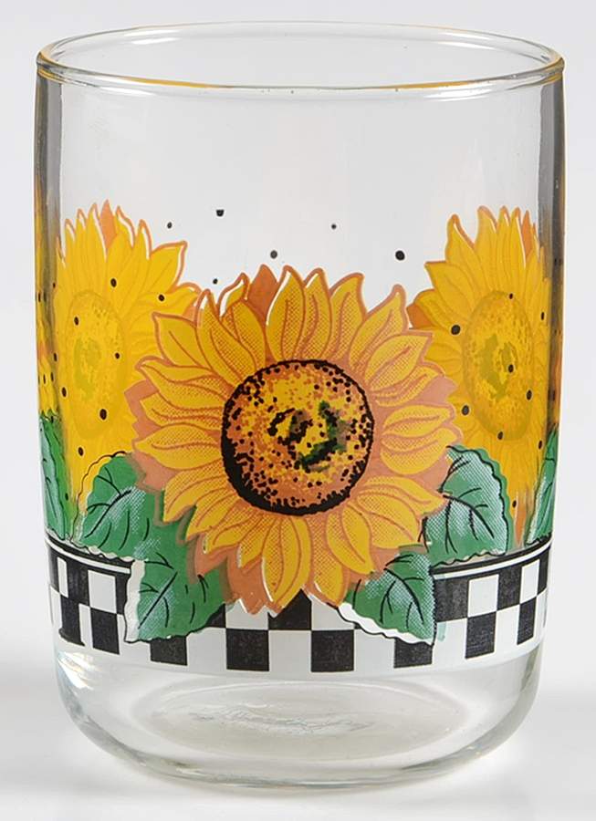 Sunny (Light Or Dark Yellow Flowers) 8 Oz Glassware Juice by Tabletops Unlimited-1