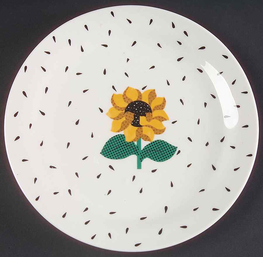 Sunflower Seeds Bread & Butter Plate by Tabletops Unlimited-1