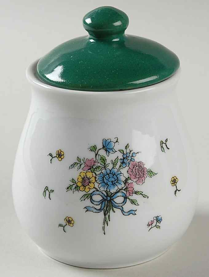 Victorian Bouquet (No Trim) Sugar Bowl & Lid by Tabletops Unlimited-1