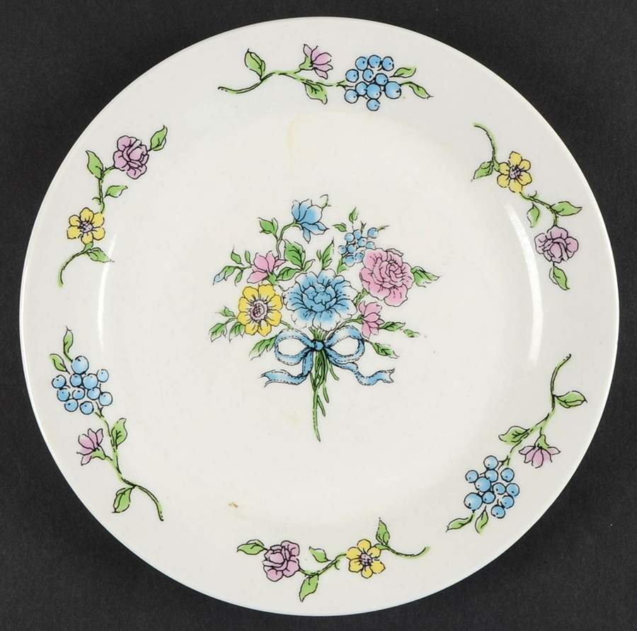 Victorian Bouquet (No Trim) Bread & Butter Plate by Tabletops Unlimited-1