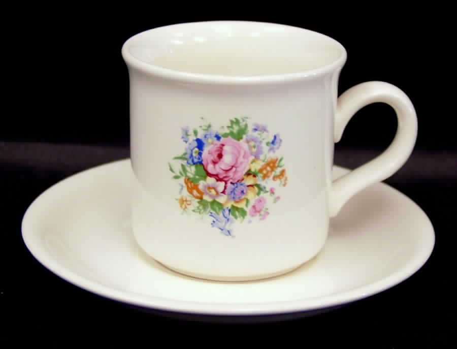 Victoria Flat Cup & Saucer Set by Tabletops Unlimited-1