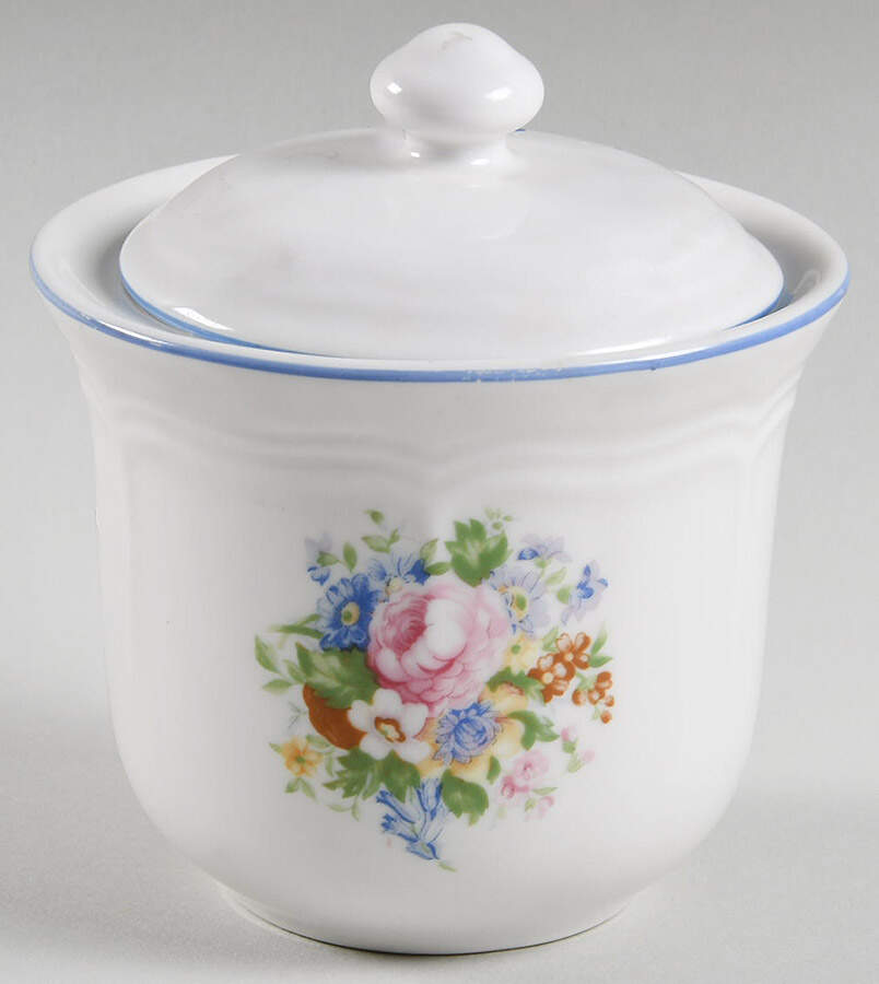 Victoria Sugar Bowl & Lid by Tabletops Unlimited-1