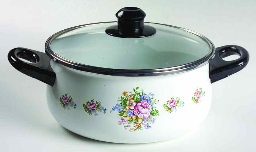 Victoria 3 Quart Metal Covered Casserole by Tabletops Unlimited-1