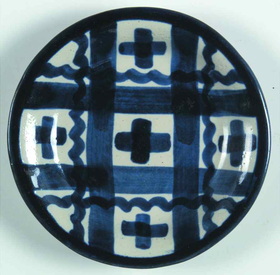 Blue Plaid Coaster by John B Taylor-1