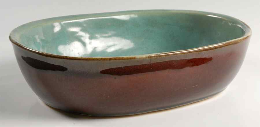 Country Fare (Glazed Bottom) 11" Oval Baker by John B Taylor-1