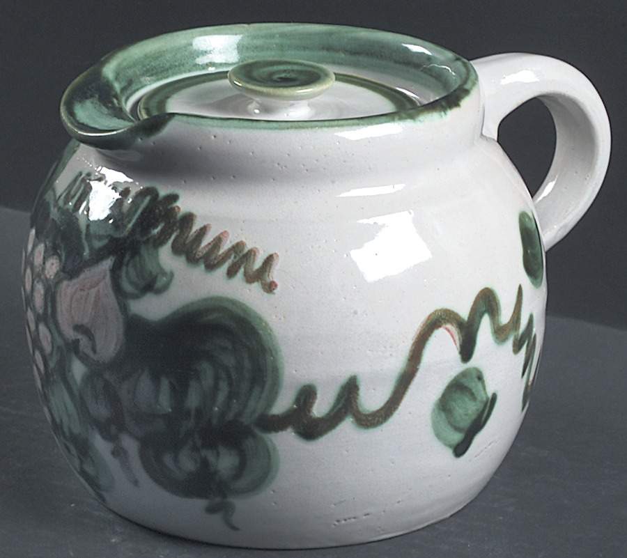 Harvest Bean Pot & Lid by John B Taylor-1