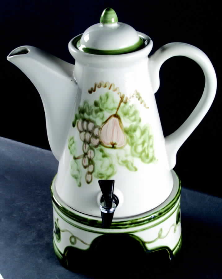 Harvest (3 Pc) Samovar w/Stand Set by John B Taylor-1