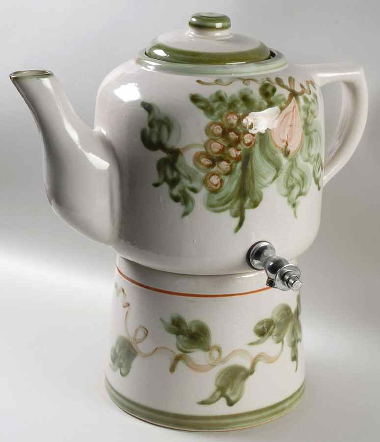 Harvest (3 Pc) Samovar w/Stand Set by John B Taylor-1