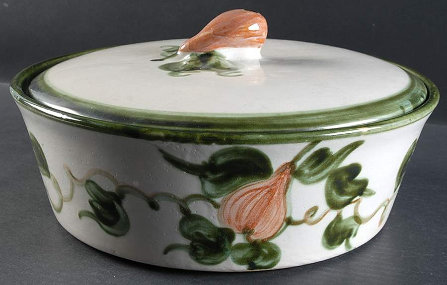 Harvest 6 Quart Round Covered Casserole by John B Taylor-1