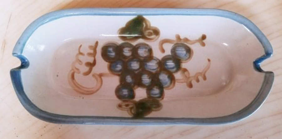 Vintage Blue Boiled Corn Holder by John B Taylor-1