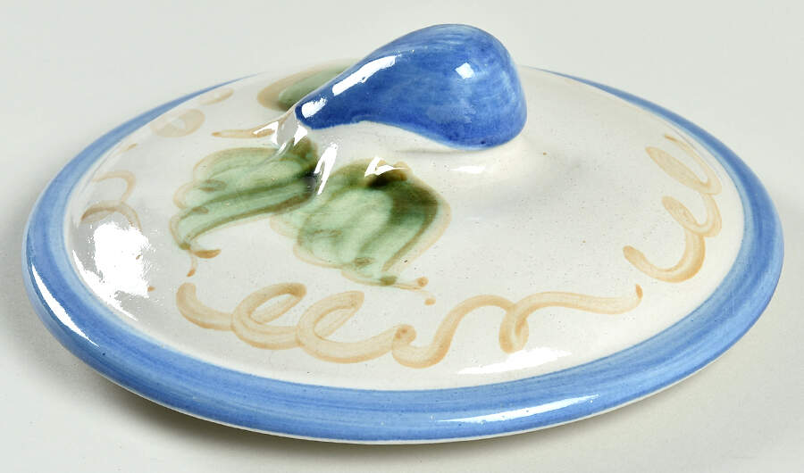 Vintage Blue Lid for Samovar by John B Taylor-1