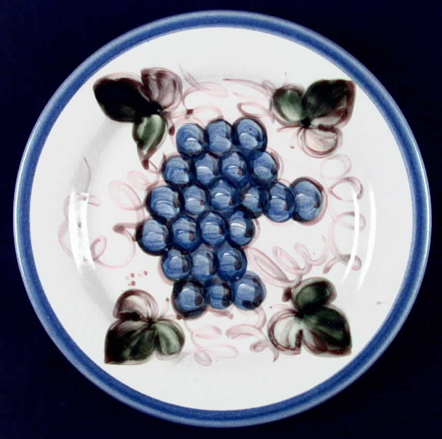 Vintage Blue Dinner Plate by John B Taylor-1