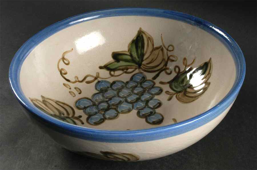 Vintage Blue 11" Large Salad Serving Bowl by John B Taylor-1