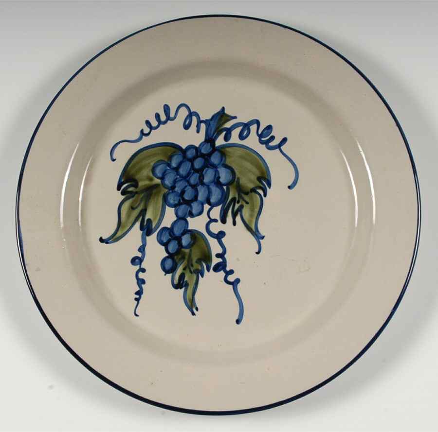 Vintage Blue 13" Chop Plate (Round Platter) by John B Taylor-1