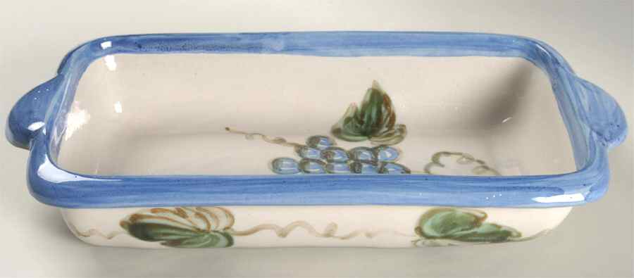 Vintage Blue 12" Rectangular Baker by John B Taylor-1