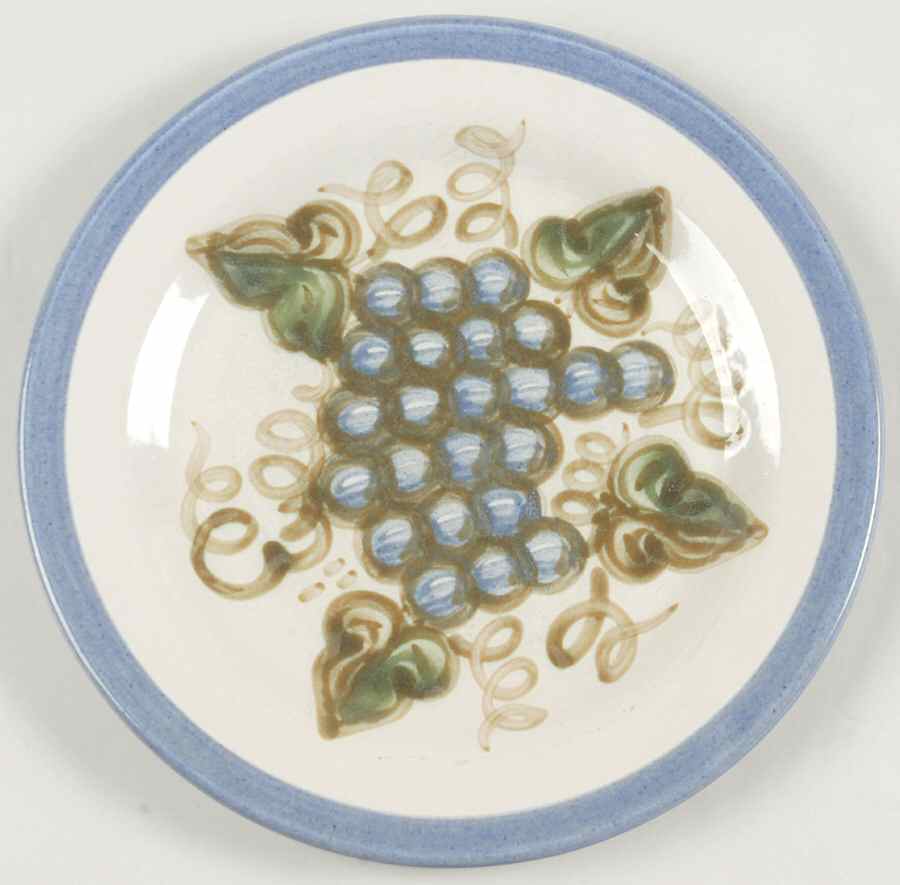 Vintage Blue Dinner Plate by John B Taylor-1