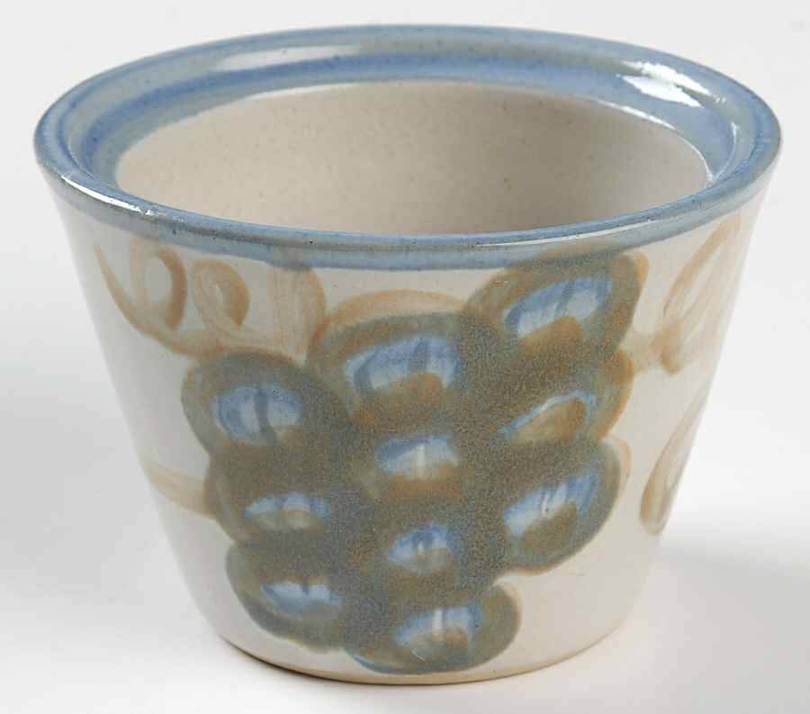 Vintage Blue Sugar Bowl No Lid by John B Taylor-1