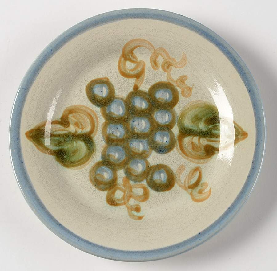 Vintage Blue Bread & Butter Plate by John B Taylor-1