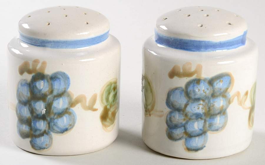 Vintage Blue Salt & Pepper Set by John B Taylor-1