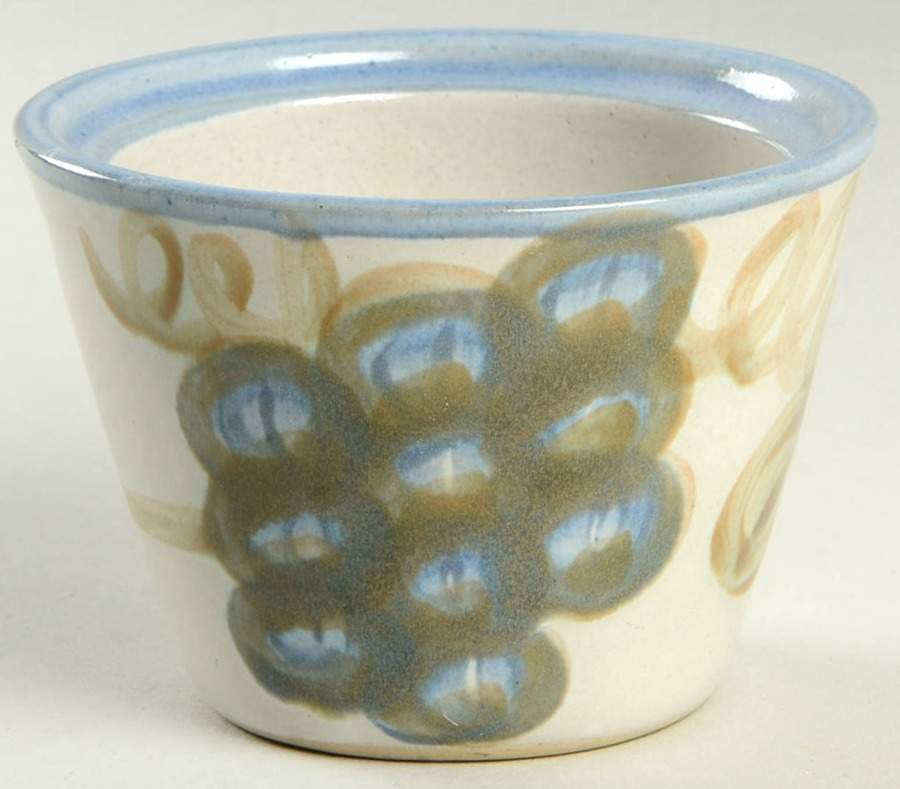 Vintage Blue Sugar Bowl No Lid by John B Taylor-1