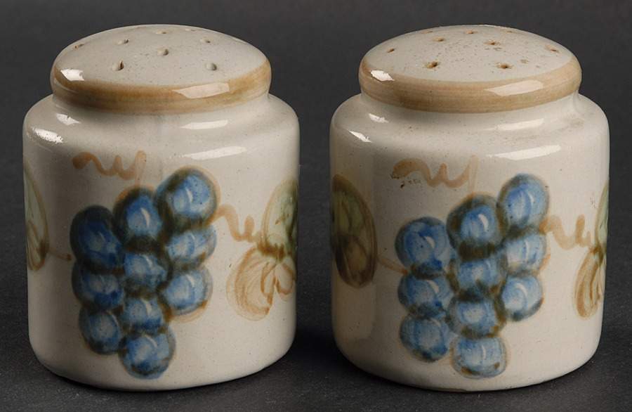 Vintage Olive Green Salt & Pepper Set by John B Taylor-1
