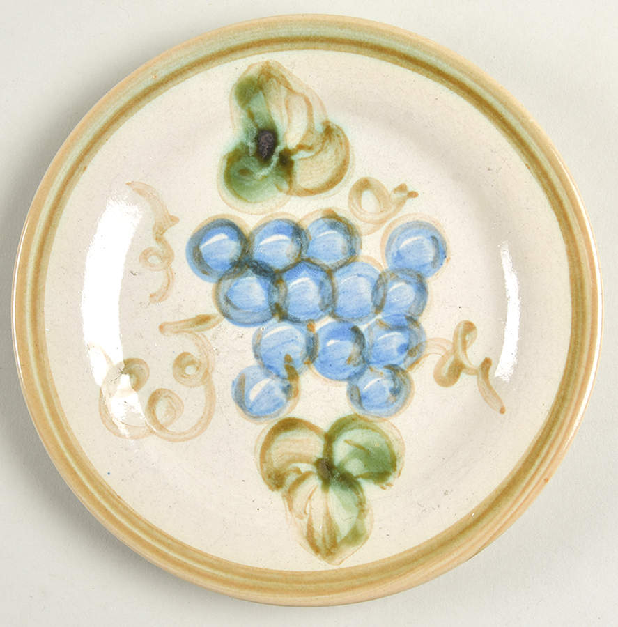 Vintage Olive Green Bread & Butter Plate by John B Taylor-1