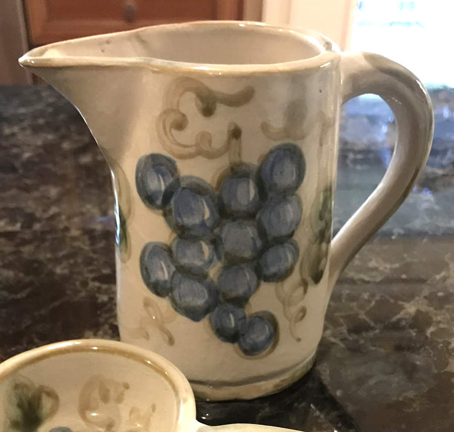 Vintage Olive Green Creamer by John B Taylor-1