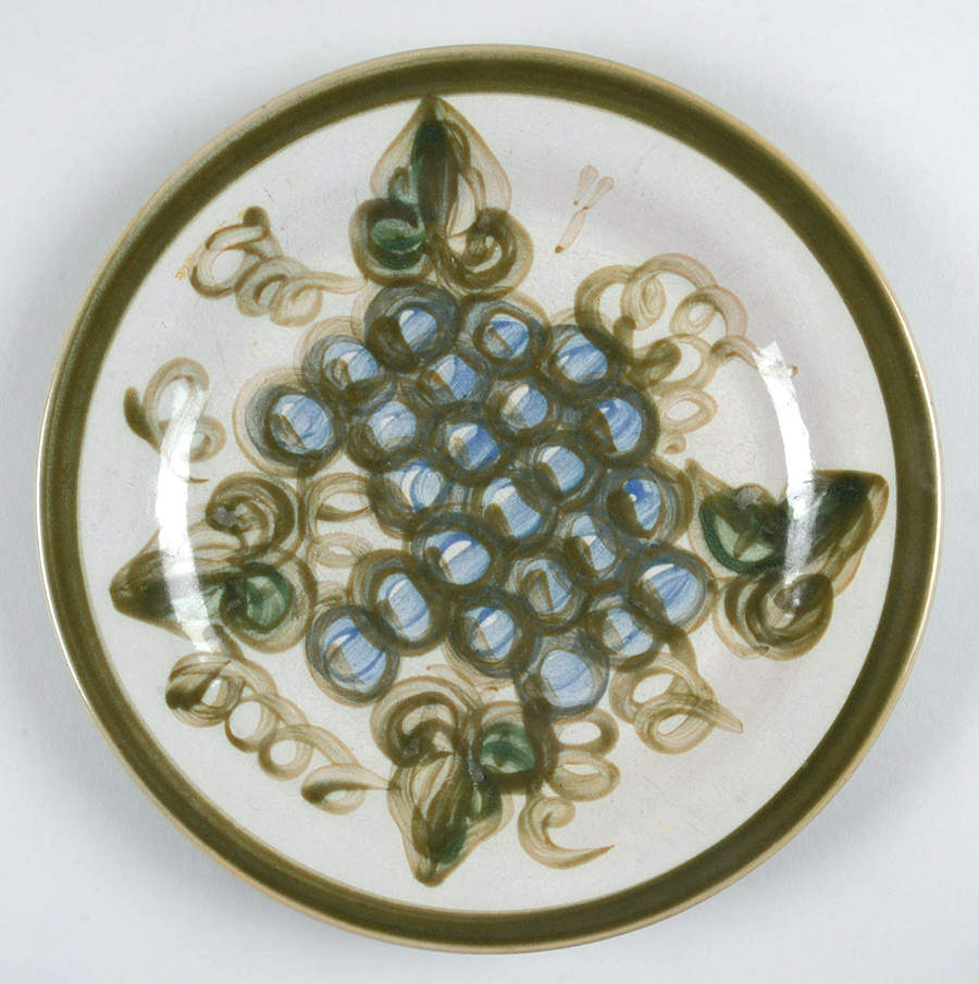 Vintage Olive Green Dinner Plate by John B Taylor-1