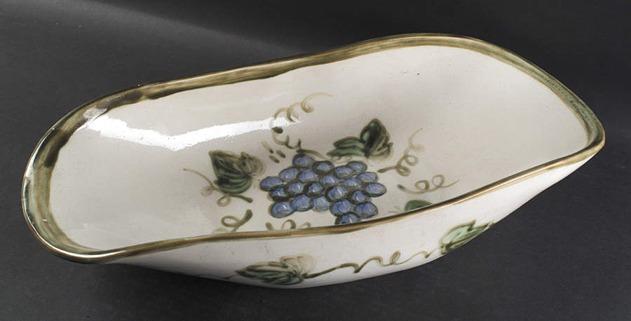Vintage Olive Green Dough Bowl by John B Taylor-1