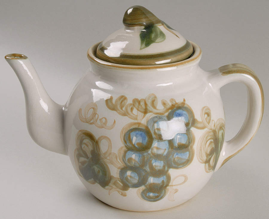 Vintage Olive Green Teapot & Lid by John B Taylor-1